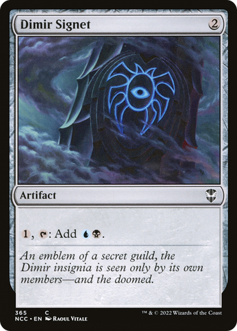 {C} Dimir Signet [Streets of New Capenna Commander][NCC 365]