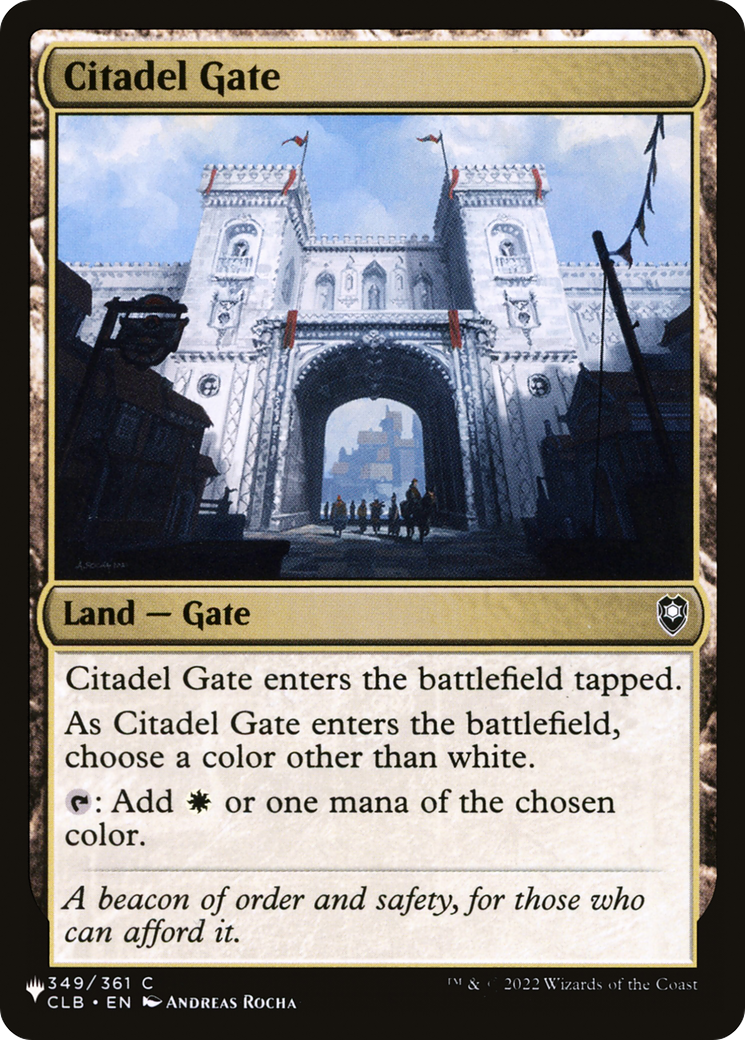 Citadel Gate [LIST 349/361]