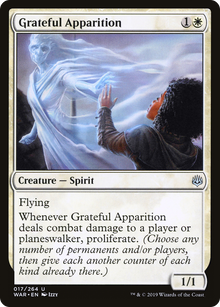 {C} Grateful Apparition [War of the Spark][WAR 017]