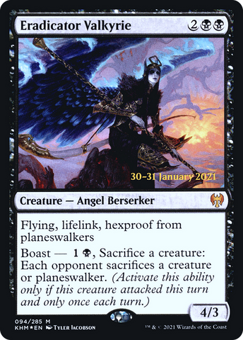 {R} Eradicator Valkyrie [Kaldheim Prerelease Promos][PR KHM 094]