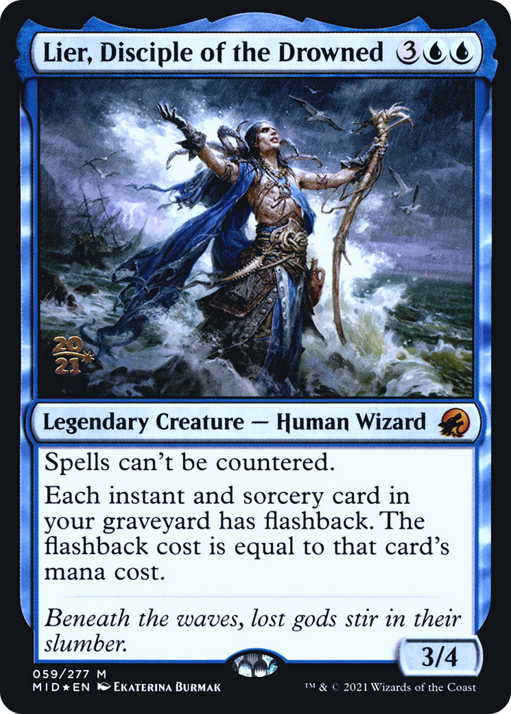 {R} Lier, Disciple of the Drowned [Innistrad: Midnight Hunt Prerelease Promos][PR MID 059]