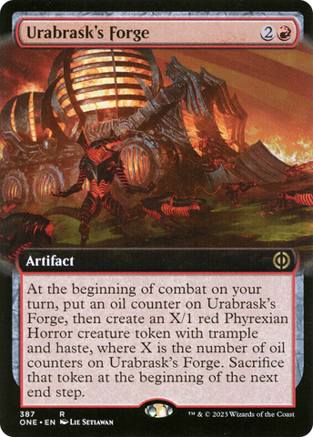 {R} Urabrask's Forge (Extended Art) [Phyrexia: All Will Be One][ONE 387]