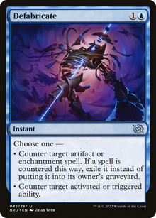 {C} Defabricate [The Brothers' War][BRO 045]