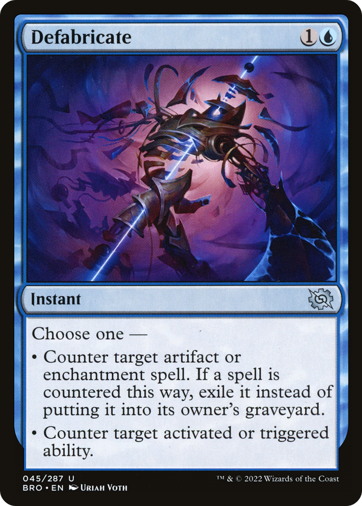 {C} Defabricate [The Brothers' War][BRO 045]