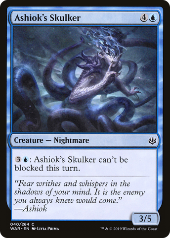 {C} Ashiok's Skulker [War of the Spark][WAR 040]