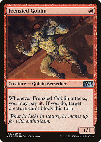 {C} Frenzied Goblin [Magic 2015][M15 142]