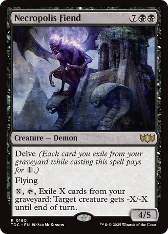{R} Necropolis Fiend [Tarkir: Dragonstorm Commander][TDC 190]