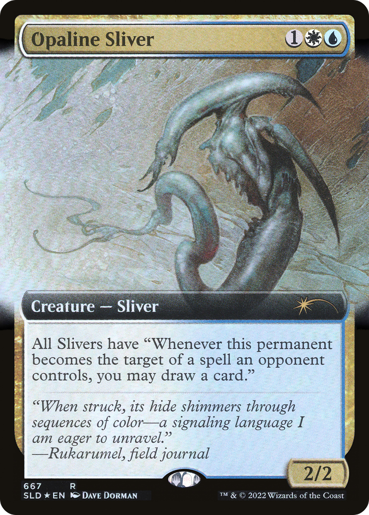 {R} Opaline Sliver (Extended Art) [Secret Lair Drop Promos][SLD 667]
