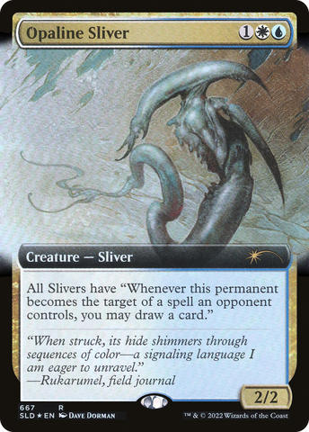 {R} Opaline Sliver (Extended Art) [Secret Lair Drop Promos][SLD 667]