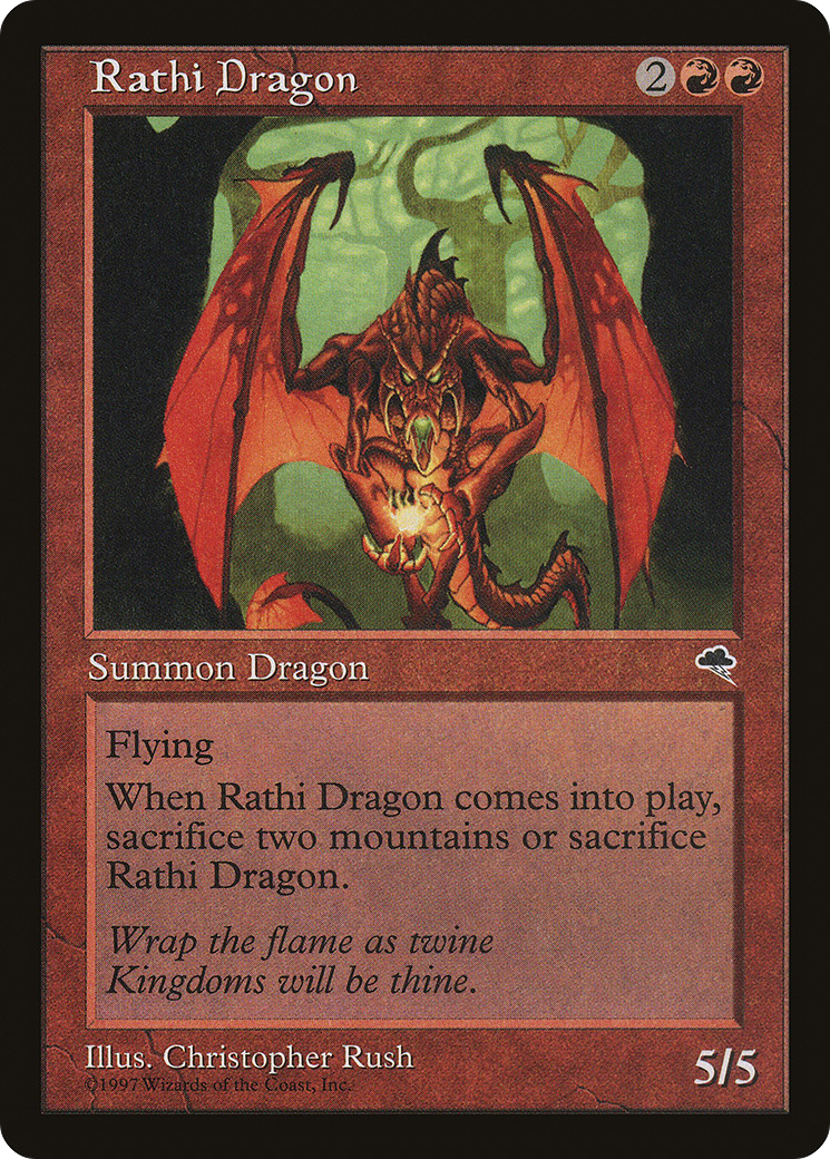 {R} Rathi Dragon [Tempest][TMP 196]