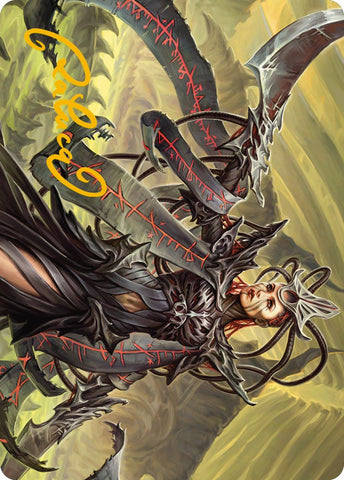 {A} Testament Bearer Art Card (Gold-Stamped Signature) [Phyrexia: All Will Be One Art Series][GS AONE 023]