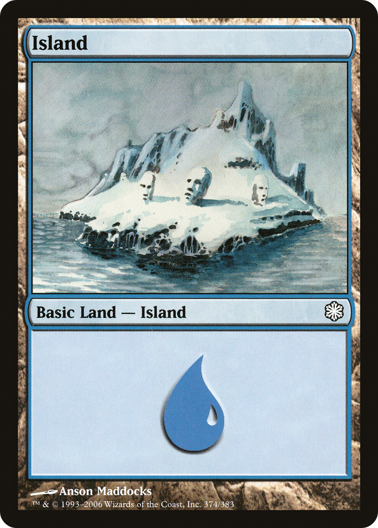 {B}[CST 374] Island (374) [Coldsnap Theme Decks]