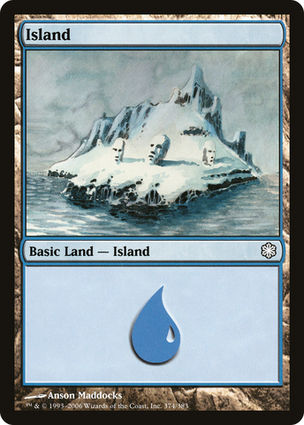 {B}[CST 374] Island (374) [Coldsnap Theme Decks]