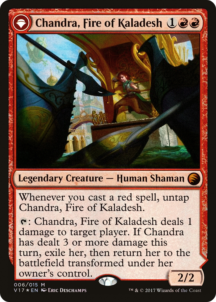 {R} Chandra, Fire of Kaladesh // Chandra, Roaring Flame [From the Vault: Transform][V17 006]