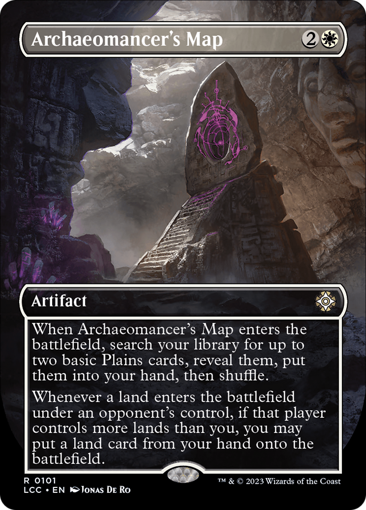 {R} Archaeomancer's Map (Borderless) [The Lost Caverns of Ixalan Commander][LCC 101]