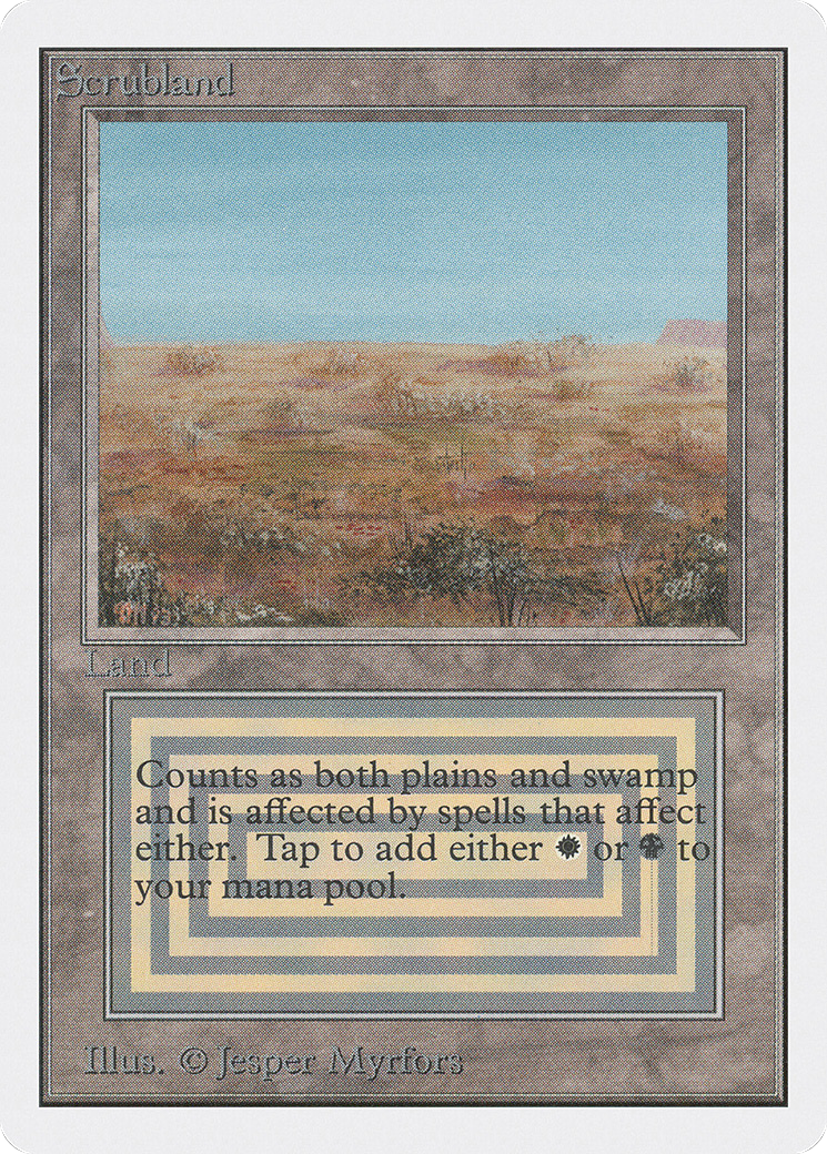 {R} Scrubland [Unlimited Edition][2ED 282] - Misty Mountain Games