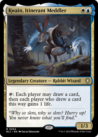 {R} Kwain, Itinerant Meddler [Bloomburrow Commander][BLC 254]