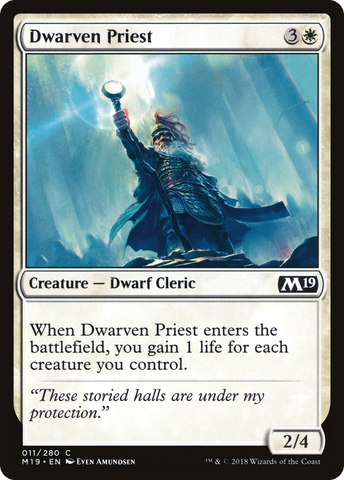 {C} Dwarven Priest [Core Set 2019][M19 011]