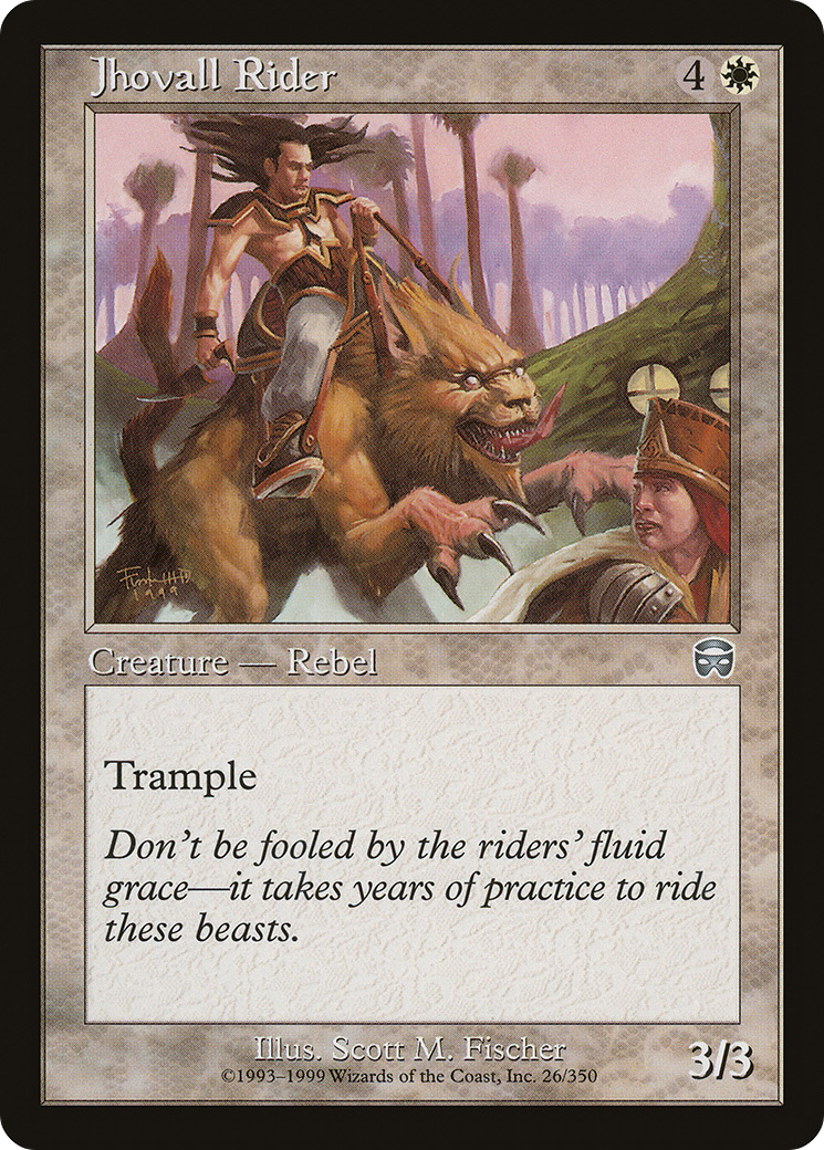 {C} Jhovall Rider [Mercadian Masques][MMQ 026]