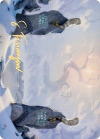 {A} Snow-Covered Plains (276) Art Card (Gold-Stamped Signature) [Kaldheim Art Series][GS AKHM 074]