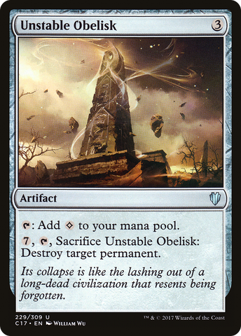 {C} Unstable Obelisk [Commander 2017][C17 229]