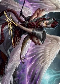 {A} Firja, Judge of Valor Art Card (Gold-Stamped Signature) [Kaldheim Art Series][GS AKHM 056]