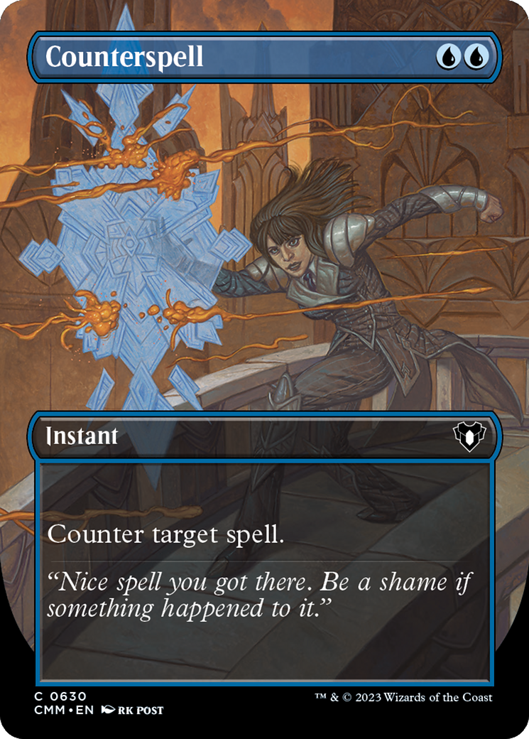 {C} Counterspell (Borderless Alternate Art) [Commander Masters][CMM 630]