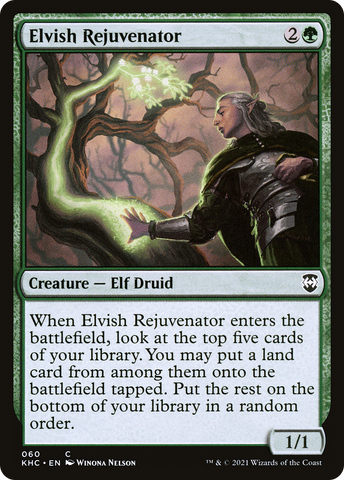 {C} Elvish Rejuvenator [Kaldheim Commander][KHC 060]