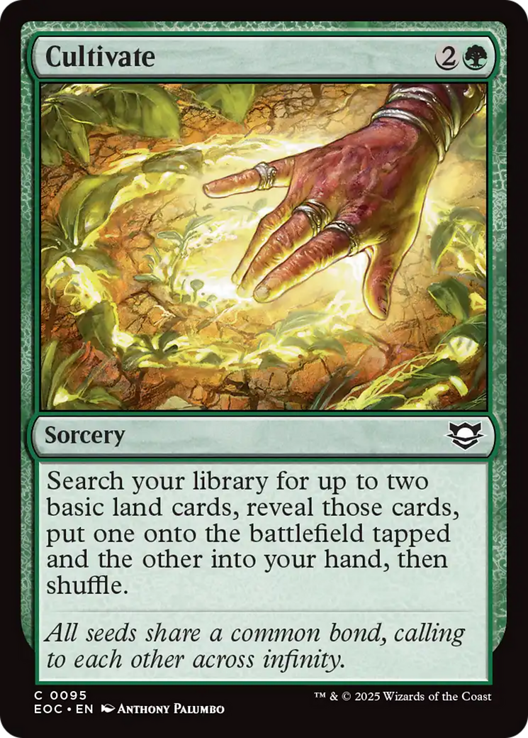 {@@ EOC C} Cultivate [Edge of Eternities Commander][EOC 095]