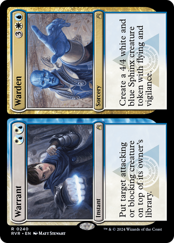 {R} Warrant // Warden [Ravnica Remastered][RVR 240]