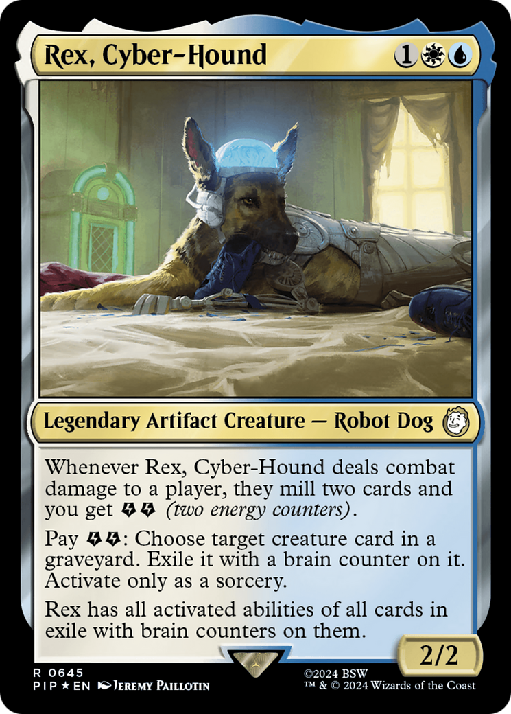 {R} Rex, Cyber-Hound (Surge Foil) [Fallout][PIP 645]