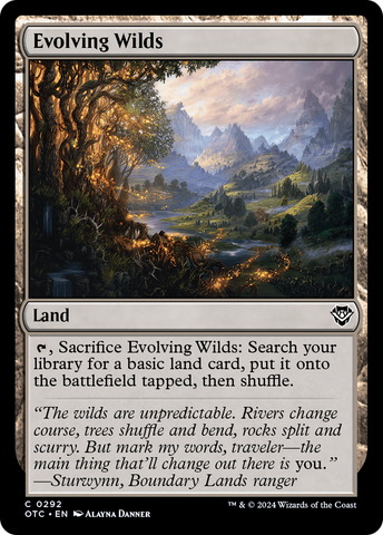 {C} Evolving Wilds [Outlaws of Thunder Junction Commander][OTC 292]