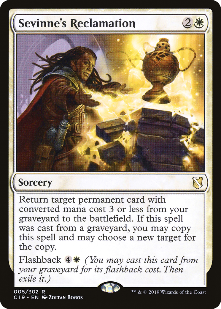 {R} Sevinne's Reclamation [Commander 2019][C19 005]