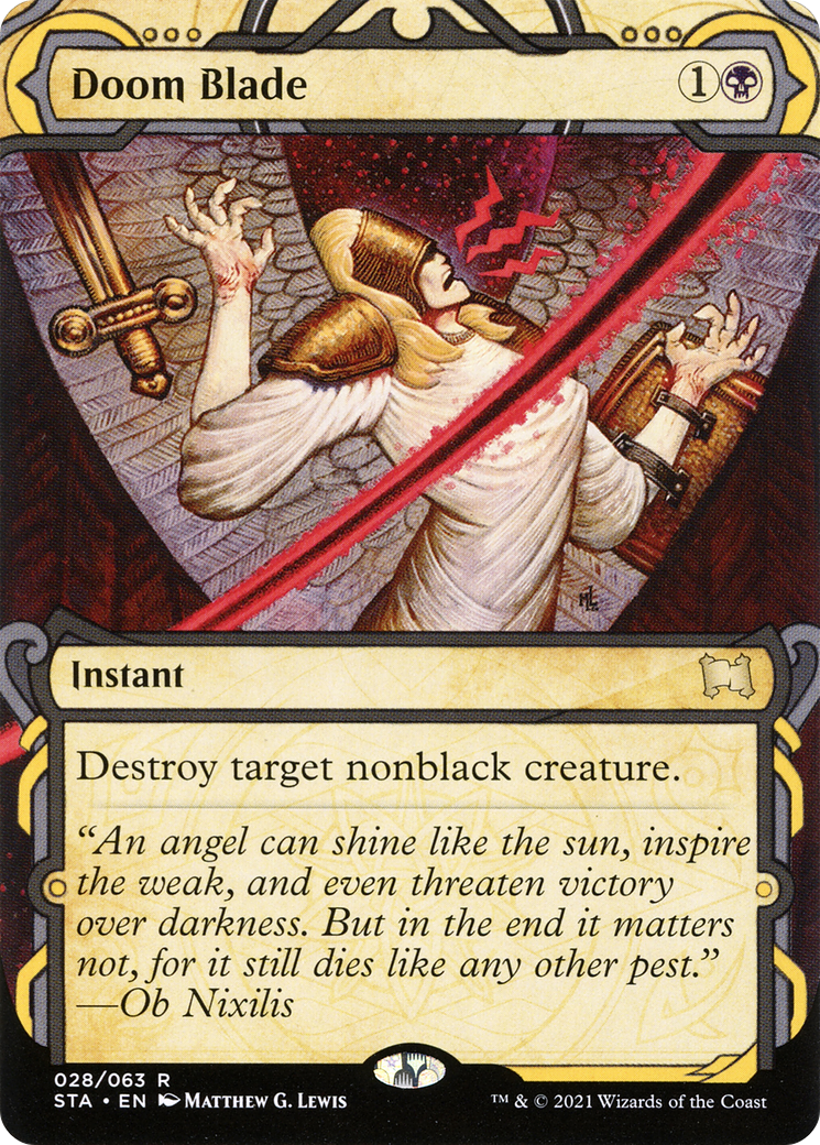 {R} Doom Blade [Strixhaven: School of Mages Mystical Archive][STA 028]