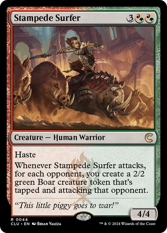 {R} Stampede Surfer [Ravnica: Clue Edition][CLU 044]