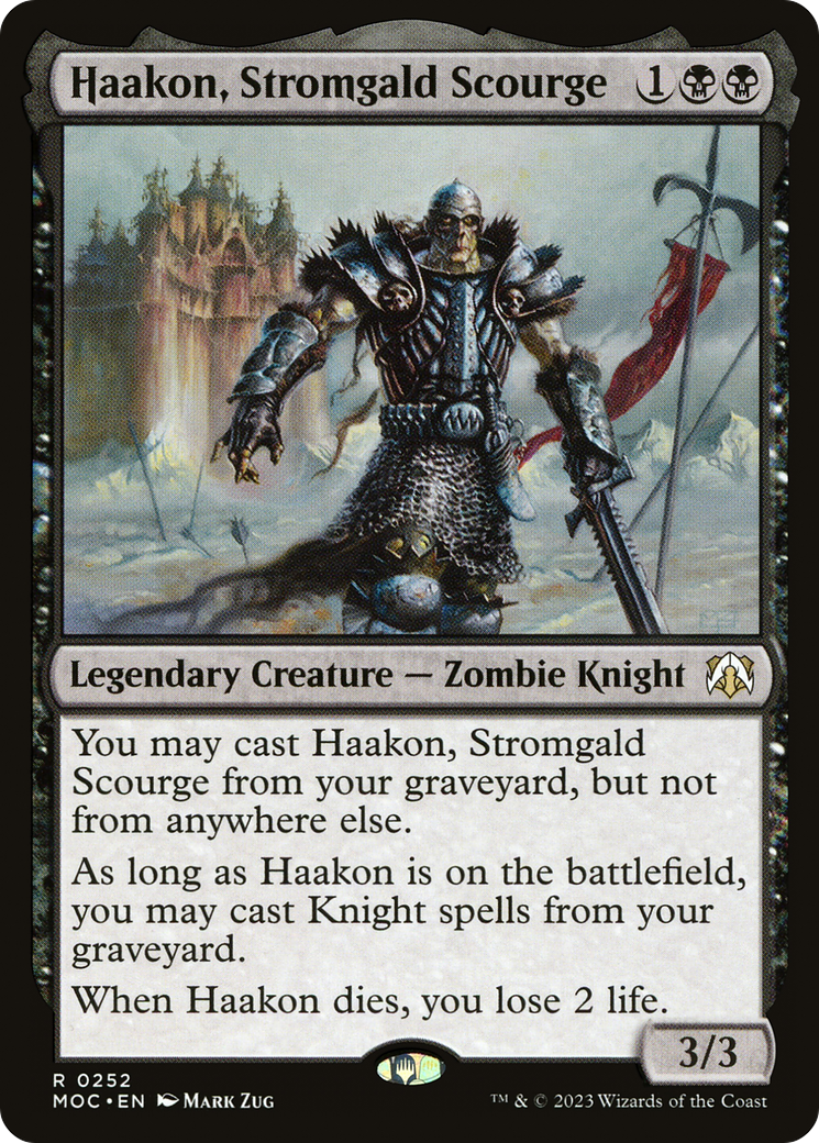 {R} Haakon, Stromgald Scourge [March of the Machine Commander][MOC 252]