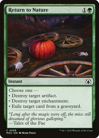 {C} Return to Nature [March of the Machine Commander][MOC 309]