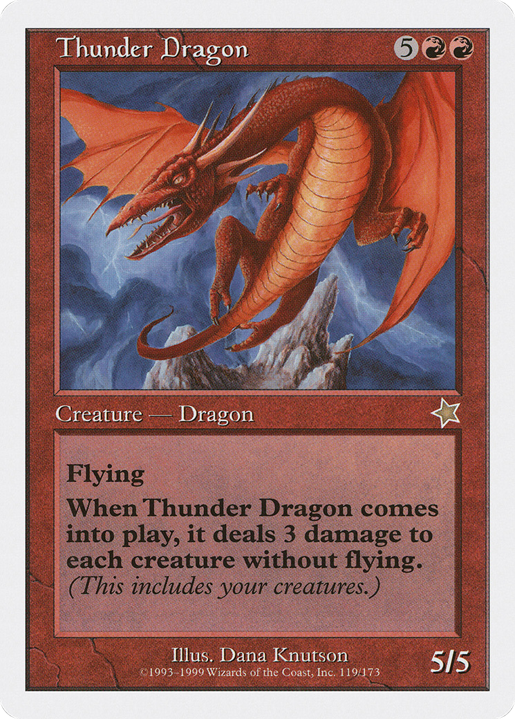 {R} Thunder Dragon [Starter 1999][S99 119] - Misty Mountain Games
