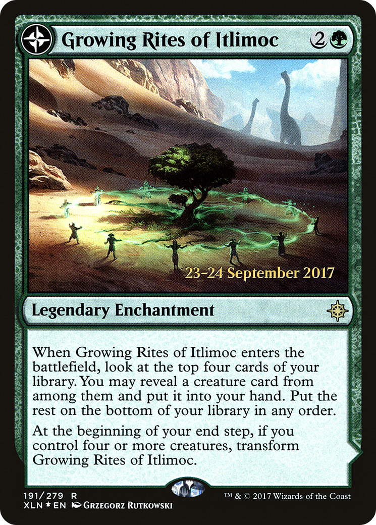 {R} Growing Rites of Itlimoc // Itlimoc, Cradle of the Sun [Ixalan Prerelease Promos][PR XLN 191]