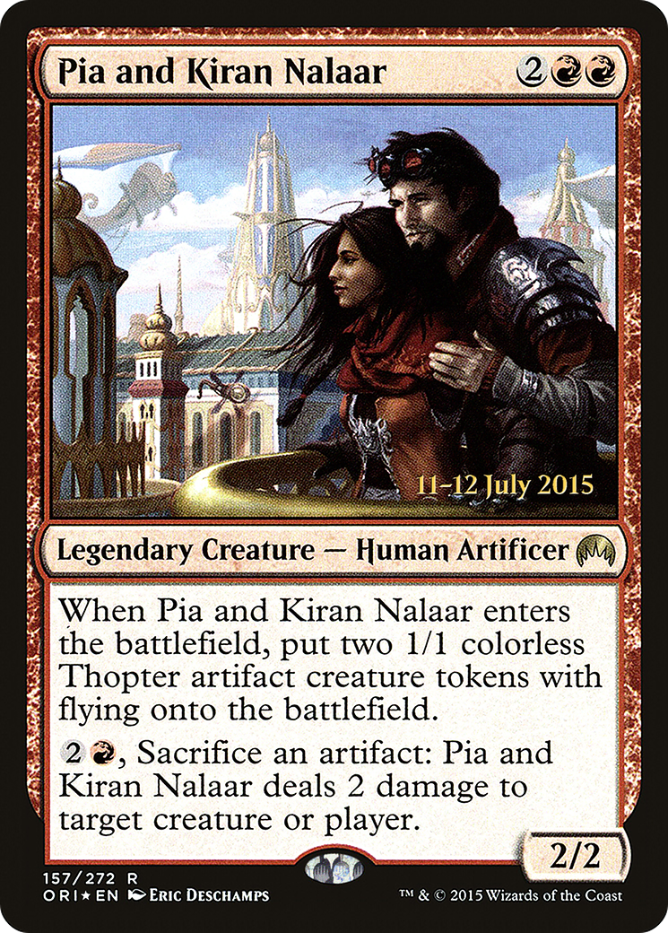{R} Pia and Kiran Nalaar [Magic Origins Prerelease Promos][PR ORI 157] - Misty Mountain Games