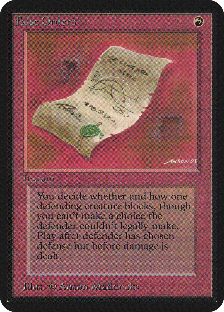{C} False Orders [Alpha Edition][LEA 147]