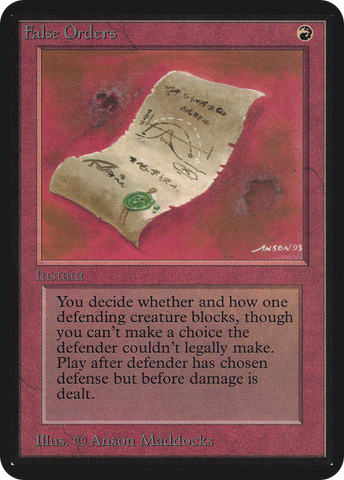 {C} False Orders [Alpha Edition][LEA 147]