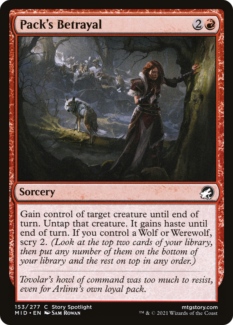 {C} Pack's Betrayal [Innistrad: Midnight Hunt][MID 153]