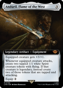 {R} Anduril, Flame of the West (Extended Art) (Surge Foil) [The Lord of the Rings: Tales of Middle-Earth][LTR 786]