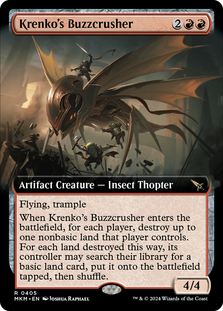 {@R} Krenko's Buzzcrusher (Extended Art) [Murders at Karlov Manor][MKM 405]