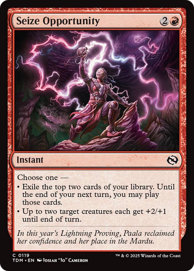 {@C} Seize Opportunity [Tarkir: Dragonstorm][TDM 119]