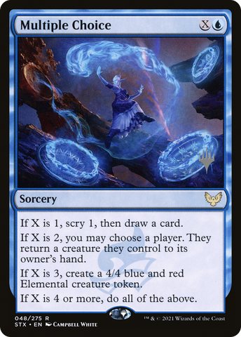 {R} Multiple Choice (Promo Pack) [Strixhaven: School of Mages Promos][PP STX 048]