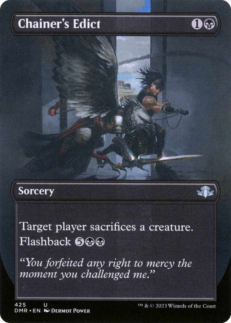 {C} Chainer's Edict (Borderless Alternate Art) [Dominaria Remastered][DMR 425]