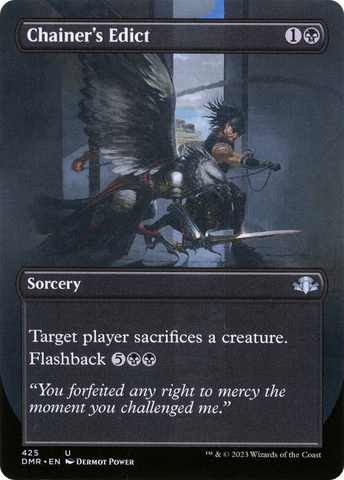 {C} Chainer's Edict (Borderless Alternate Art) [Dominaria Remastered][DMR 425]