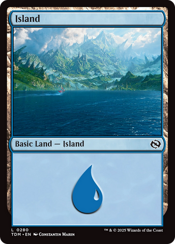 {B} Island (0280) [Tarkir: Dragonstorm][TDM 280]